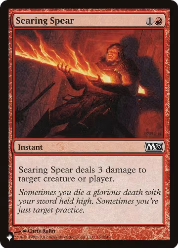 Searing Spear (147/249), The List Reprints — Magic card price