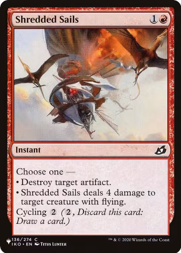 Shredded Sails (136/274), The List Reprints — Magic card price
