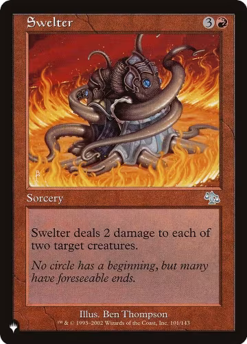 Swelter (101/143), The List Reprints — Magic card price