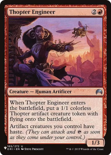 Thopter Engineer (165/272), The List Reprints — Magic card price