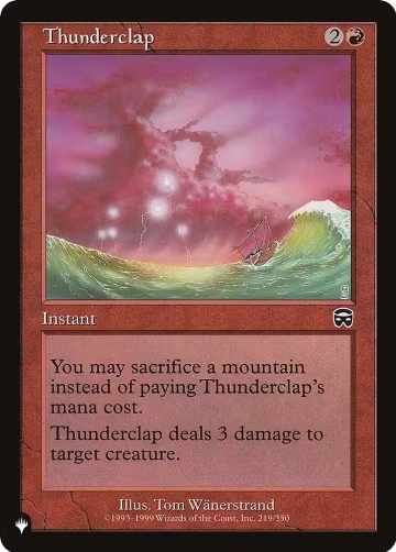 Thunderclap (219/350), The List Reprints — Magic card price