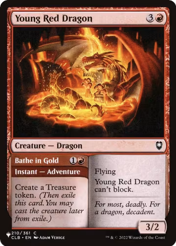 Young Red Dragon (210/361), The List Reprints — Magic card price