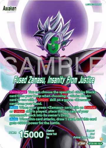 Zamasu // Fused Zamasu, Insanity From Justice (Alternate Art) (BT26-061), Ultimate Advent — DB Super card price