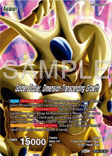 Cool // Golden Cooler, Dimension-Transcending Growth (Alternate Art) (BT26-120), Ultimate Advent — DB Super card price