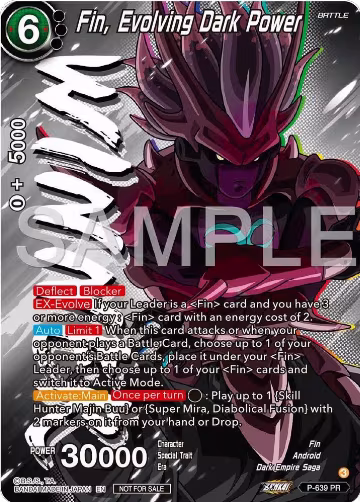 Fin, Evolving Dark Power (Zenkai Series Tournament Pack Vol.9) (Winner) (P-639), Promotion Cards — DB Super card price