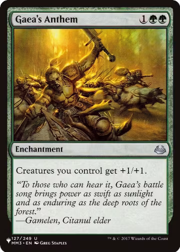 Gaea's Anthem (MM3) (127/249), The List Reprints — Magic card price