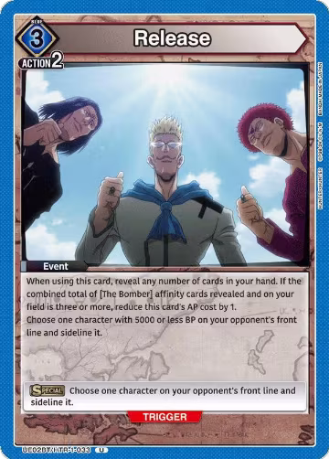 Release (UE02BT/HTR-1-033), HUNTER X HUNTER — Union Arena card price