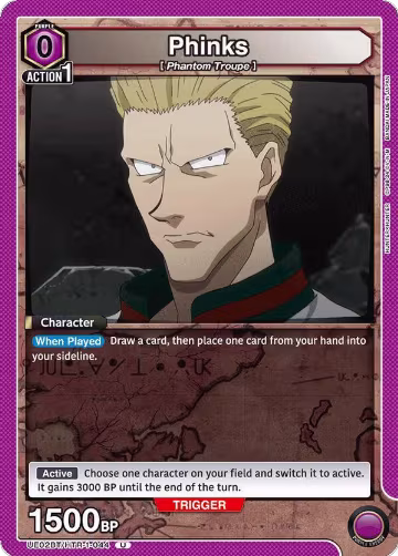 Phinks (UE02BT/HTR-1-044), HUNTER X HUNTER — Union Arena card price