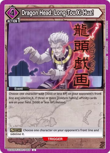 Dragon Head: Long-Tou Xi-Hua! (UE02BT/HTR-1-066), HUNTER X HUNTER — Union Arena card price