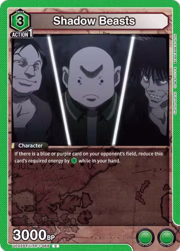 Shadow Beasts (UE02BT/HTR-1-068), HUNTER X HUNTER — Union Arena card price