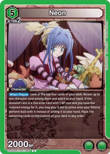 Neon (UE02BT/HTR-1-084), HUNTER X HUNTER — Union Arena card price