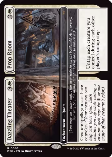 Dazzling Theater // Prop Room (3), Promo Pack: Duskmourn: House of Horror — Magic card price