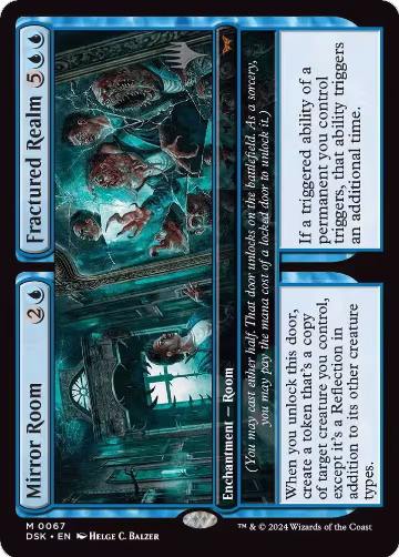 Mirror Room // Fractured Realm (67), Promo Pack: Duskmourn: House of Horror — Magic card price
