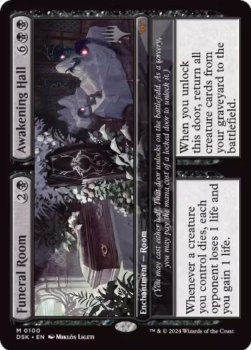 Funeral Room // Awakening Hall (100), Promo Pack: Duskmourn: House of Horror — Magic card price