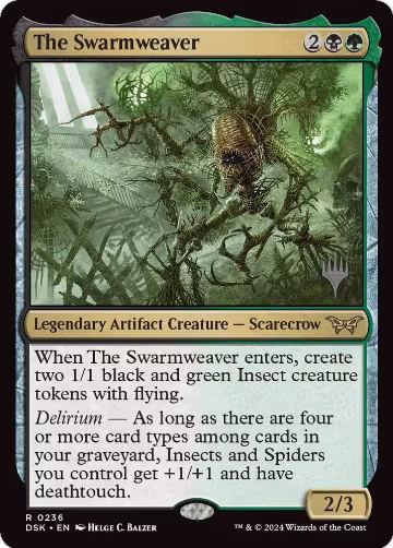 The Swarmweaver (0236) (236), Promo Pack: Duskmourn: House of Horror — Magic card price