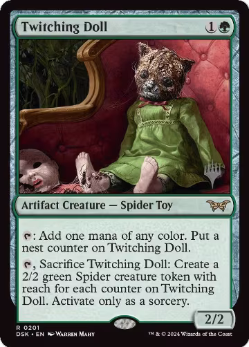 Twitching Doll (201), Promo Pack: Duskmourn: House of Horror — Magic card price