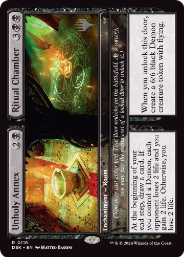 Unholy Annex // Ritual Chamber (118), Promo Pack: Duskmourn: House of Horror — Magic card price
