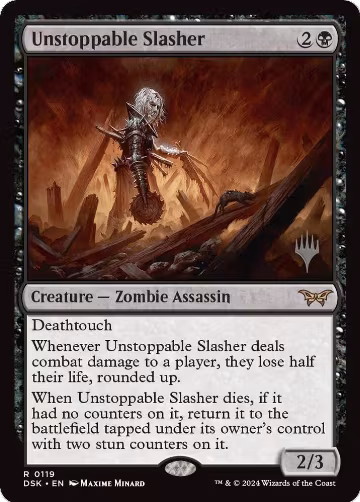 Unstoppable Slasher (0119) (119), Promo Pack: Duskmourn: House of Horror — Magic card price