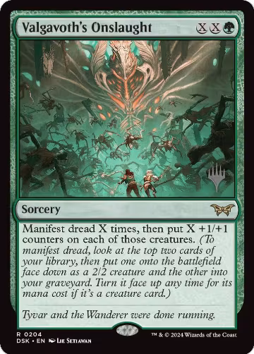 Valgavoth's Onslaught (204), Promo Pack: Duskmourn: House of Horror — Magic card price
