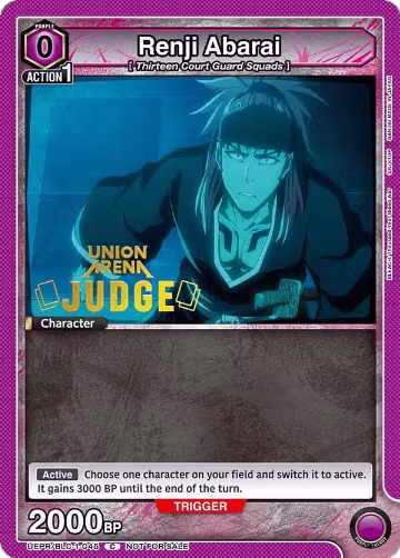 Renji Abarai (045) (Judge Pack) (UEPR/BLC-1-045), Union Arena Promotion Cards — Union Arena card price