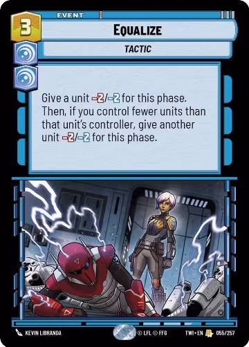 Equalize (055/257), Twilight of the Republic — Star Wars card price