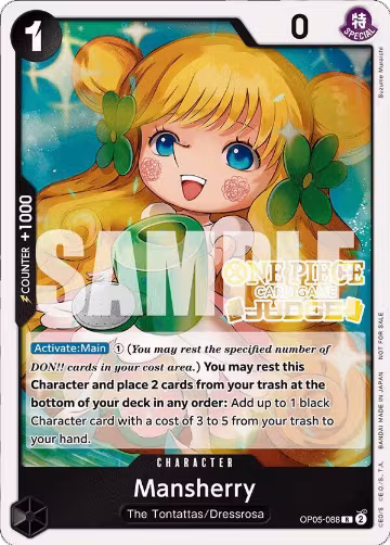 Mansherry (Judge Pack Vol. 4) (OP05-088), One Piece Promotion Cards — One Piece card price