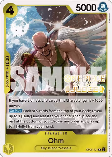 Ohm (Judge Pack Vol. 4) (OP05-101), One Piece Promotion Cards — One Piece card price