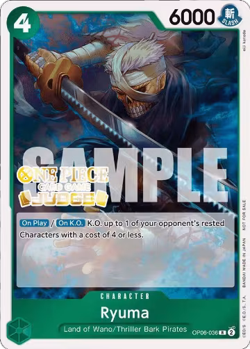 Ryuma (Judge Pack Vol. 4) (OP06-036), One Piece Promotion Cards — One Piece card price