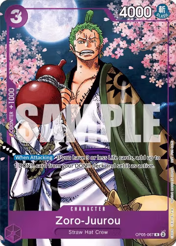 Zoro-Juurou (Event Pack Vol. 5) (OP05-067), One Piece Promotion Cards — One Piece card price