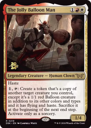 The Jolly Balloon Man (219), Prerelease Cards — Magic card price
