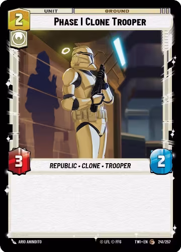 Phase I Clone Trooper (241/257), Twilight of the Republic — Star Wars card price