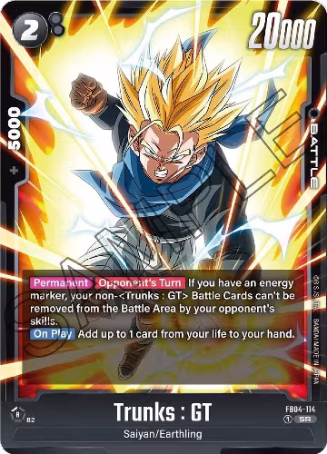 Trunks : GT - FB04-114 (FB04-114), Ultra Limit — DB Fusion card price
