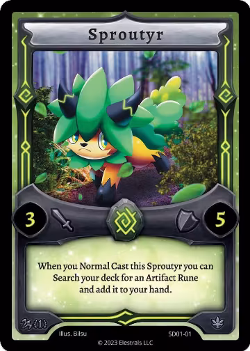 Sproutyr (SD01-01), Centaurbor Starter Deck [First Edition] — Elestrals card price