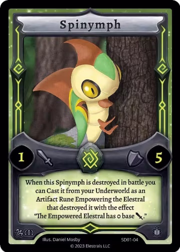 Spinymph (SD01-04), Centaurbor Starter Deck [First Edition] — Elestrals card price