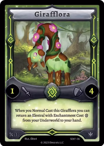 Girafflora (SD01-06), Centaurbor Starter Deck [First Edition] — Elestrals card price