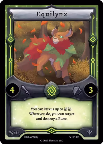 Equilynx (SD01-07), Centaurbor Starter Deck [First Edition] — Elestrals card price