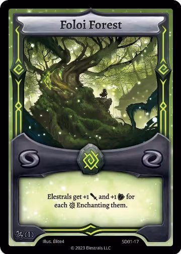 Foloi Forest (SD01-17), Centaurbor Starter Deck [First Edition] — Elestrals card price