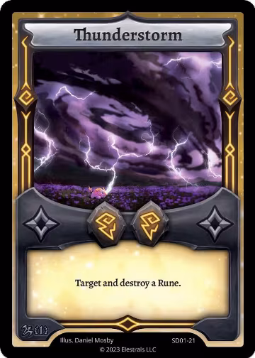 Thunderstorm (SD01-21), Centaurbor Starter Deck [First Edition] — Elestrals card price