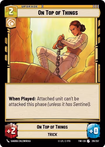 On Top of Things (219/257), Twilight of the Republic — Star Wars card price