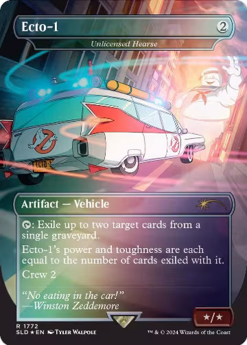 Ecto-1 - Unlicensed Hearse (Rainbow Foil) (1772), Secret Lair Drop Series — Magic card price