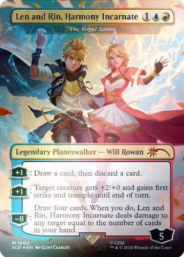 Len and Rin, Harmony Incarnate - The Royal Scions (Rainbow Foil) (1600), Secret Lair Drop Series — Magic card price