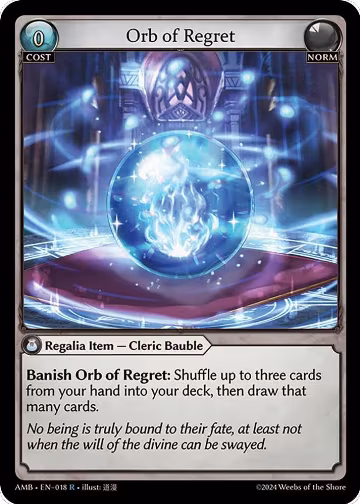 Orb of Regret (018), Mortal Ambition — Grand Archive card price