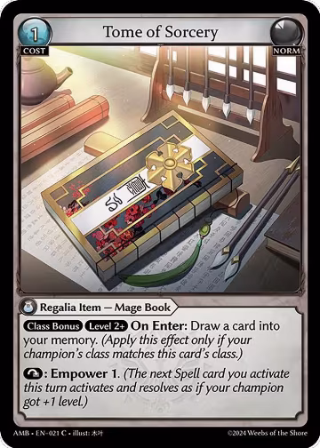 Tome of Sorcery (021), Mortal Ambition — Grand Archive card price
