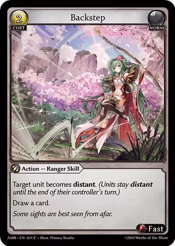 Backstep (031), Mortal Ambition — Grand Archive card price