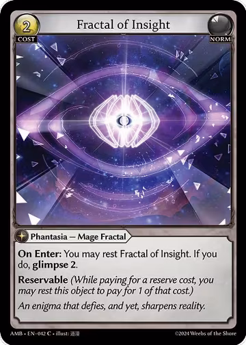 Fractal of Insight (042), Mortal Ambition — Grand Archive card price