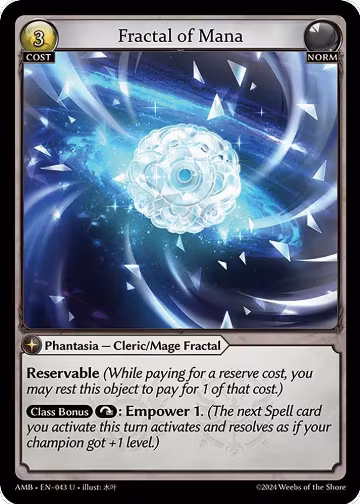 Fractal of Mana (043), Mortal Ambition — Grand Archive card price