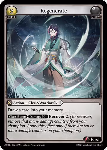 Regenerate (072), Mortal Ambition — Grand Archive card price