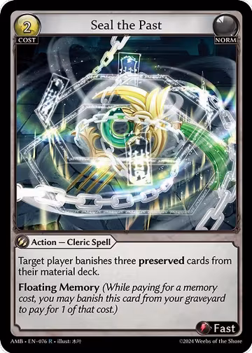 Seal the Past (076), Mortal Ambition — Grand Archive card price