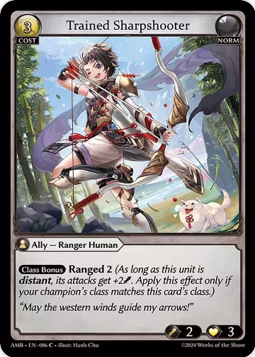 Trained Sharpshooter (086), Mortal Ambition — Grand Archive card price