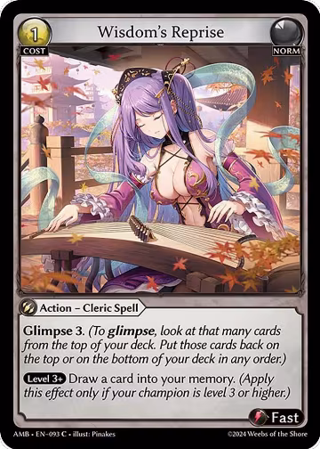 Wisdom's Reprise (093), Mortal Ambition — Grand Archive card price